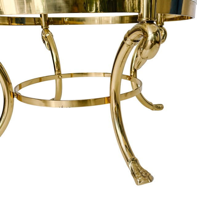 Vintage Hollywood Regency Swan Coffee Table in the Style of LaBarge For Sale In San Diego - Image 6 of 8