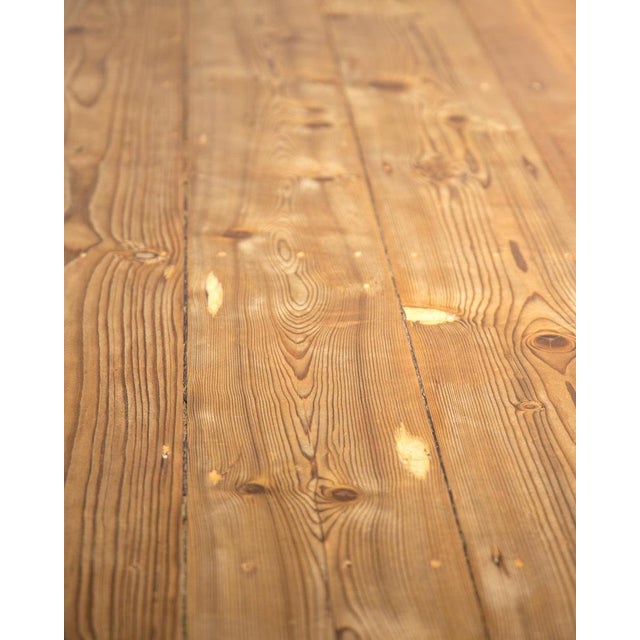 Vintage French Provincial Pine Farmhouse Dining Table For Sale - Image 9 of 14