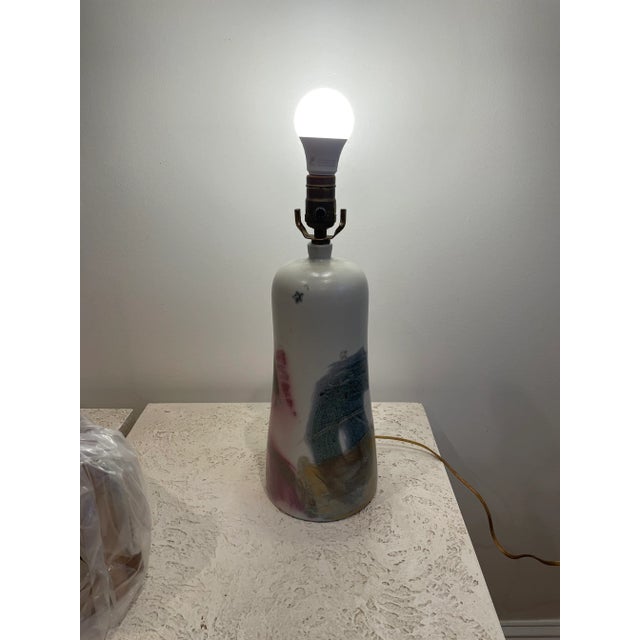 Mid 20th Century Mid Century Ceramic Arts Lamp For Sale - Image 5 of 7