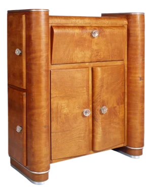 Vintage Art Deco Bar Sideboard by A. Fallica for A. Liporesi, 1940s