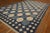 1930s Blue White Octagonal Antique Indian Cotton Dhurrie Rug 12'3" X 19' Flat Weave Cotton Carpet For Sale - Image 16 of 17