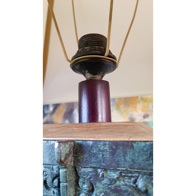Chinese Taotie Bronze Urn Table Lamp, 1920s For Sale - Image 11 of 13