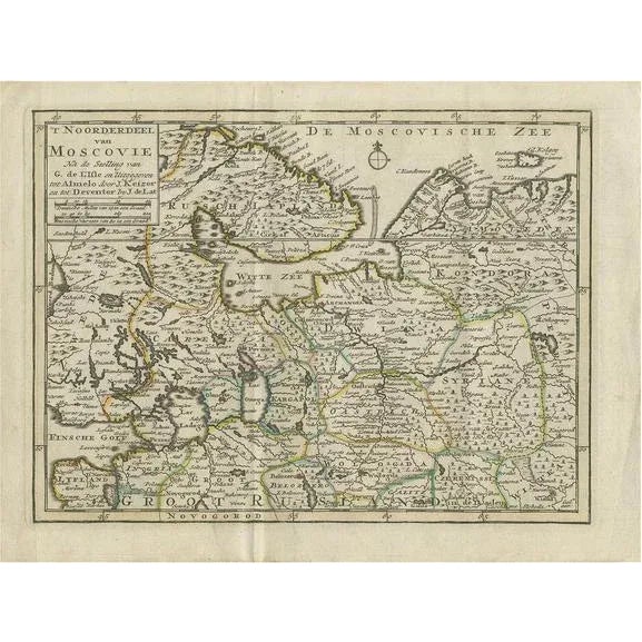 Late 18th Century Antique Map of Northern Muscovy by Keizer & De Lat, 1788 For Sale - Image 5 of 5