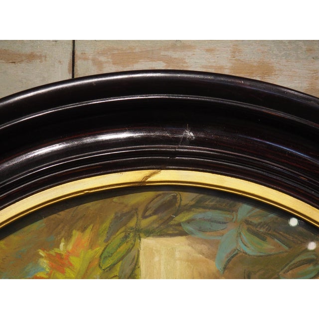A Signed 19th Century French Oval Hunt Trophy Still Life, Pastel on Canvas For Sale In Dallas - Image 6 of 18