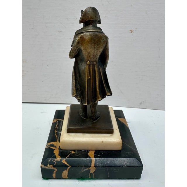 Austrian Diminutive Bronze Statuette of Napoleon Bonaparte Signed Kauba For Sale In West Palm - Image 6 of 15