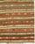 Vintage Turkish striped and geometric kilim handwoven in the 1940s.