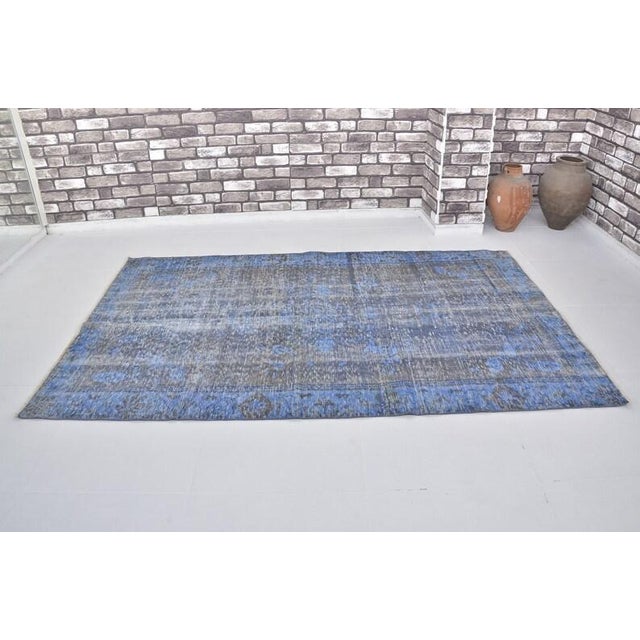 Handmade wool carpet in Turkish Anatolia , Vintage Oushak Rug,Turkish Vintage Anatolian Rug, Handmade wool Rug . One Of...