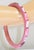 1920s French Art Deco Pink Celluloid Bracelet Bangle with Floral Design For Sale - Image 5 of 7