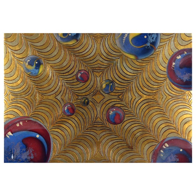 Giuseppe Caiafa, Sospensione Ottica, 2025, Carved Wood with Gold and Silver Leaf For Sale - Image 9 of 9