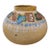 Late 20th Century Lisa Koch Signed Studio Art Pottery Abstract Glazed Vase For Sale