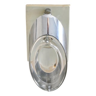 Italian Postmodern Chrome Sconce by Oscar Torlasco for Stilkronen, 1970s For Sale