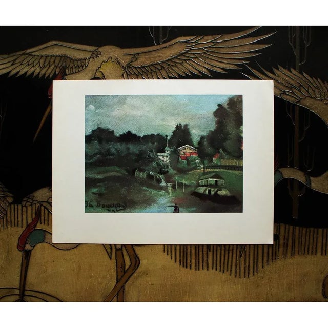 1940s 1940s After H. Rousseau, "The Surroundings of St-Cloud" First Edition Swiss Lithograph For Sale - Image 5 of 8