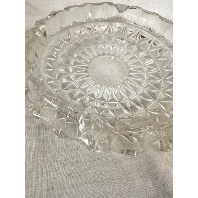 Libbey Glass Co. Vintage Libbey Clear Glass Ashtray For Sale - Image 4 of 8