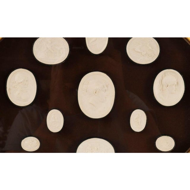 Antique Early 19th Century Grand Tour Italian Octagonal Framed Intaglios, Set of 2 For Sale - Image 12 of 16