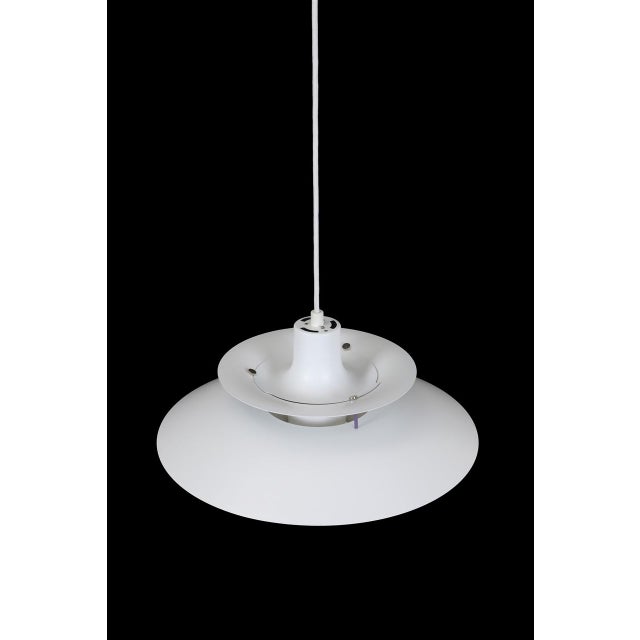 Louis Poulsen Vintage Danish PH 5 Pendant Lamp with Glass Diffuser by Poul Henningsen for Louis Poulsen, 1950s For Sale - Image 4 of 18