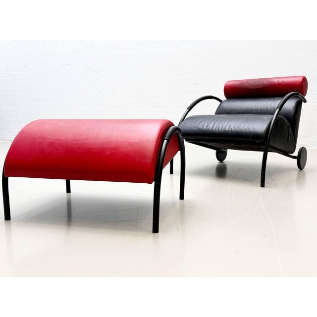 Set of Zyklus Lounge Chair and Ottoman by Peter Maly for Cor, 1980s For Sale - Image 7 of 16