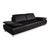 Modern Leather Three-Seater Black Manual Function Sofa by Koinor Volare For Sale - Image 3 of 15