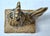 Here we have a rookwood rooster paperweight in there famous blue over tan glaze , designed by McDonal (initials on side...