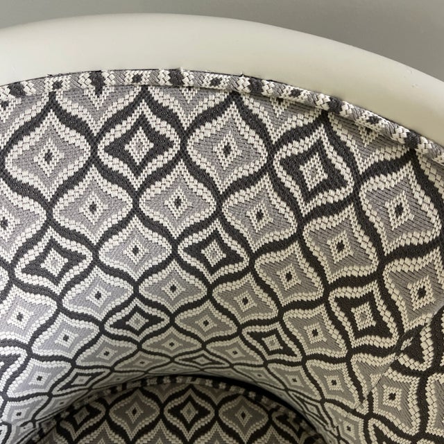 2000 - 2009 Contemporary Gray Bucket Chair For Sale - Image 5 of 8