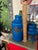 Two Aldo Londi Vases in Rimini Blue With Mettalic Clovers For Sale - Image 11 of 11