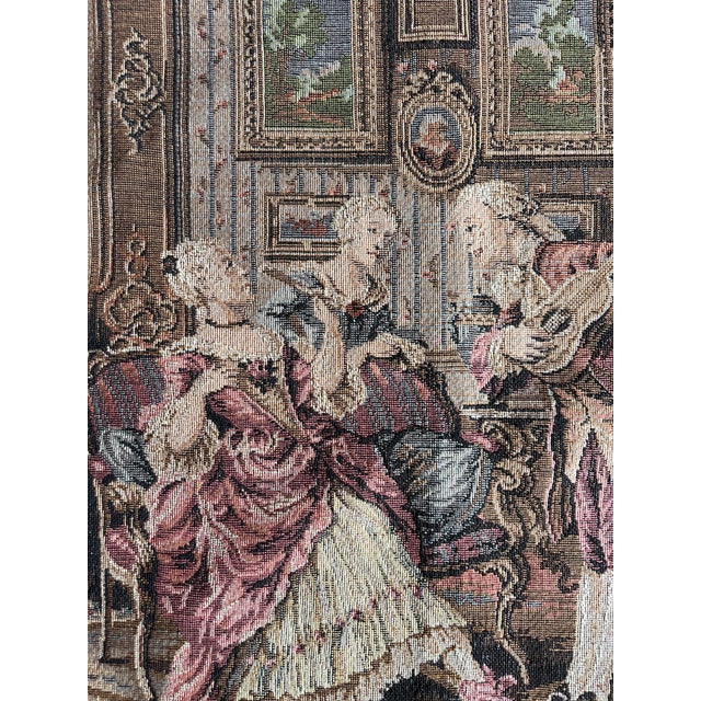 Vintage French Tapestry For Sale In Chicago - Image 6 of 8