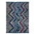 Rug & Kilim's Modern Kilim Wool Blue Purple and Gray Chevron Pattern For Sale