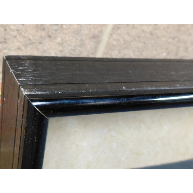 Metal Framed Signed 3d Abstract-Style Mixed Media Painting For Sale - Image 7 of 10