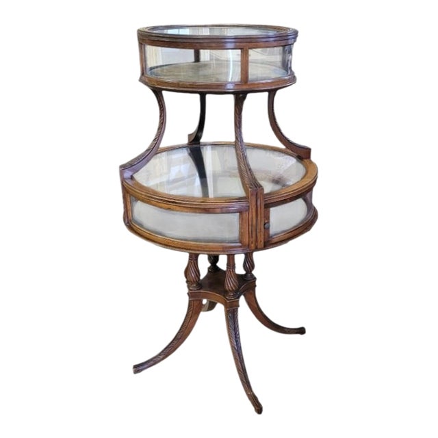 1930s Georgian Style Double Vitrine For Sale