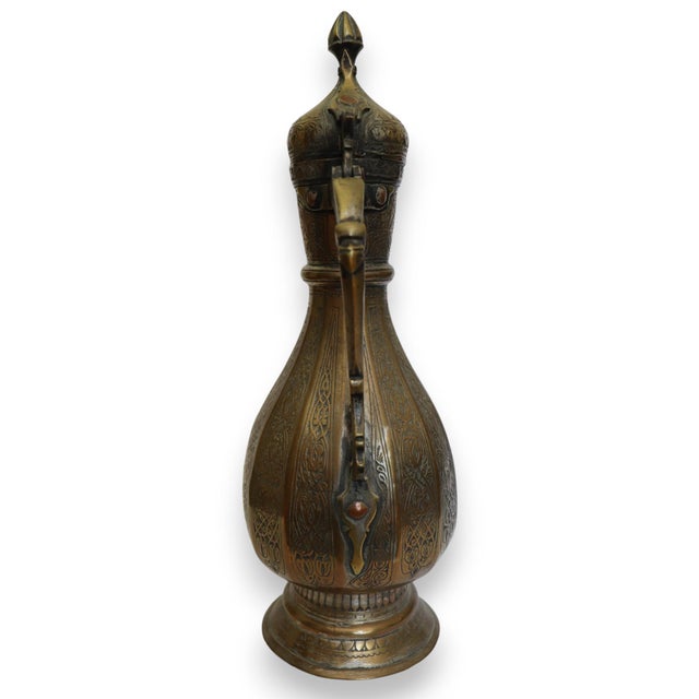 Antique Islamic Teapot in Brass Bukhara, 1900s For Sale - Image 3 of 14