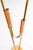 Metal Scandinavian Modern Floor Lamp in Brass, 1950s For Sale - Image 7 of 9