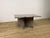 Coffee table with a woven marble base and a rectangular marble top, made in Italy in the 1970s. The table has been...