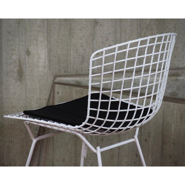 Bertoia Side Chairs with Cushion by Harry Bertoia for Knoll International, Set of 4 For Sale - Image 13 of 16