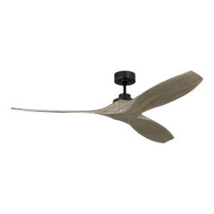 Sean Lavin by Visual Comfort Fan Collins 60" Ceiling Fan in Aged Pewter and Light Grey Weathered Oak