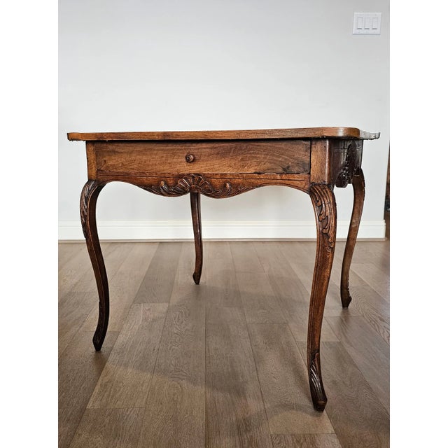 Antique Louis XV Style Tapestry Top Card Games Table / Center Table For Sale - Image 4 of 12