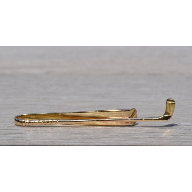 The Golfer: Yellow Gold Golf Club Tie Bar or Money Clip. This handsome wedge sits perfectly on a tie, in a jacket pocket,...