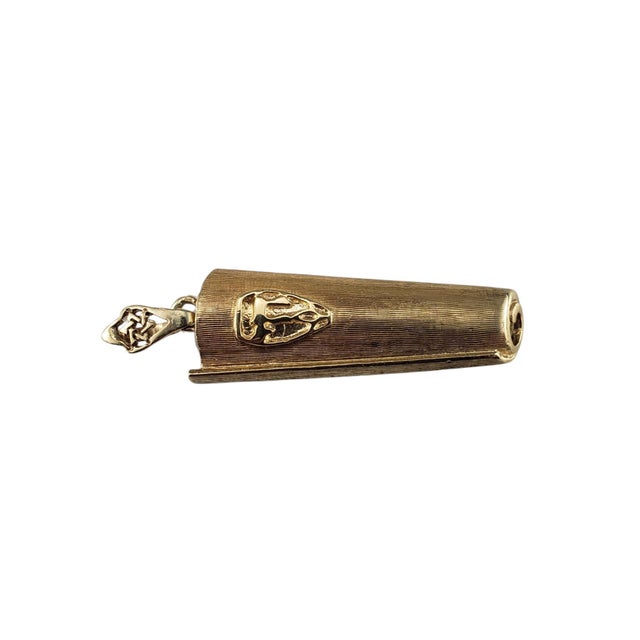 Mid 20th Century 14 Karat Yellow Gold Mezuzah Pendant For Sale - Image 4 of 6
