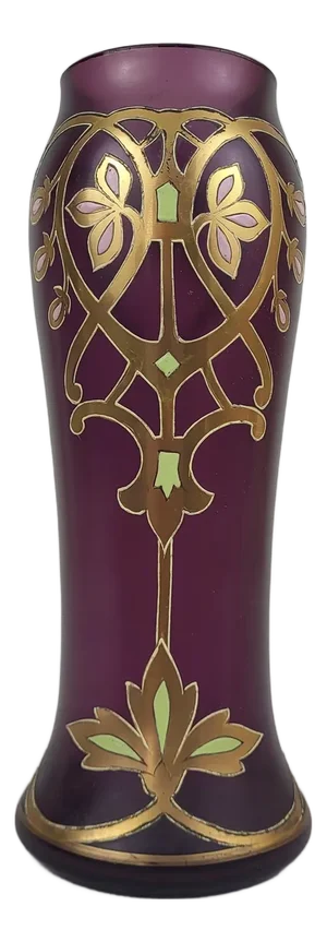 Enamelled Glass Vase, 1930s