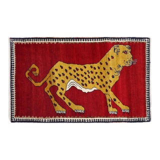 Pasargad Hand Knotted Persian Gabbeh Leopard Rug For Sale