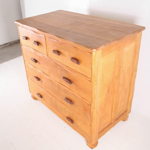 Wood Chest of Drawers in Elm, 1980s For Sale - Image 7 of 16