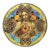 Brazilian Butterfly Wing Morpho Jesus Christ Charger C. 1950s For Sale