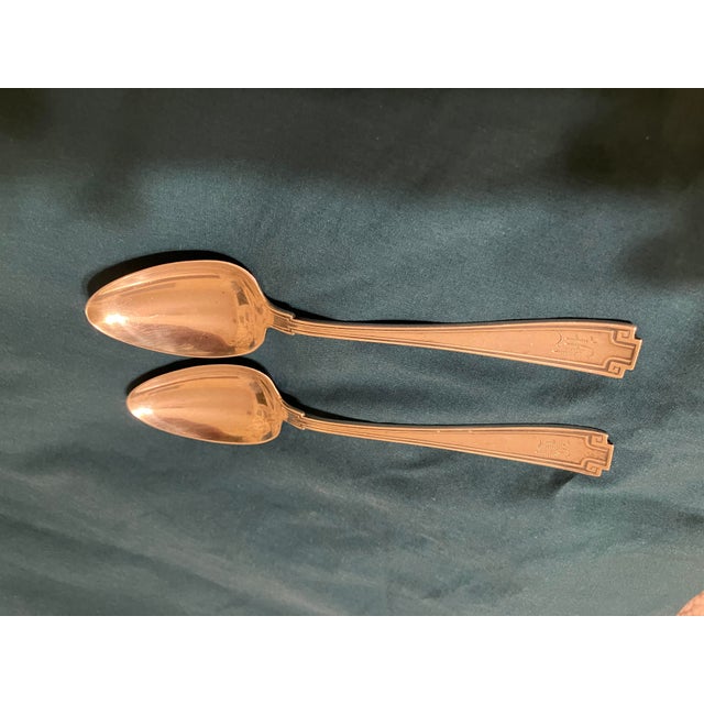 1924 Dated J. A. Staff & Son Sterling Silver Spoons - A Pair For Sale - Image 18 of 18
