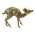 Vintage Large Brass Deer Statue For Sale