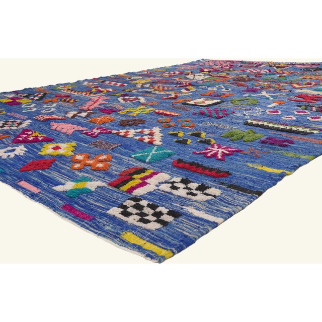22092 Contemporary Taznakht Moroccan Rug, 09'09 x 13'06. The Atlas Oracle: A Modern Taznakht Moroccan Masterpiece of...