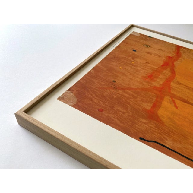 2000 - 2009 Helen Frankenthaler Vintage Abstract Expressionist Fine Art Lithograph Print Framed Japan Exhibition Poster " Tales of Genji II " 1998 For Sale - Image 5 of 15