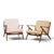 Mid-Century Modern Poul Jensen for Selig Mid Century Walnut Z Lounge Chairs - Pair For Sale - Image 3 of 12