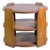 Vintage Art Deco 25.5 In. Round Oak Side Table For Sale