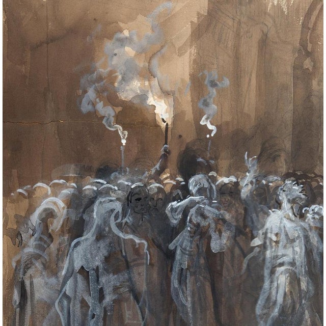 Gustave Doré Illustration of a scene from Macbeth (Based on) Screen print signed in the plate Limited edition Fabriano art...