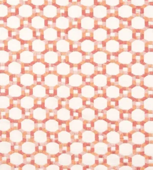 The House of Scalamandré Island Trellis Fabric, Peach