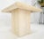Travertine 27x27" Square Top & Pedestal Base Side Occasional Table Stand MINT