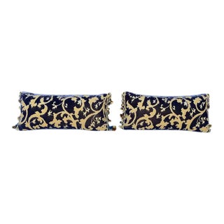 Luigi Bevilacqua Silk Velvet Pillows - a Pair For Sale